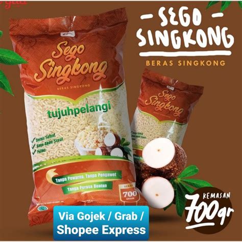 Jual SEGO SINGKONG BERAS SINGKONG NASI SINGKONG 700 Gram Via Gojek