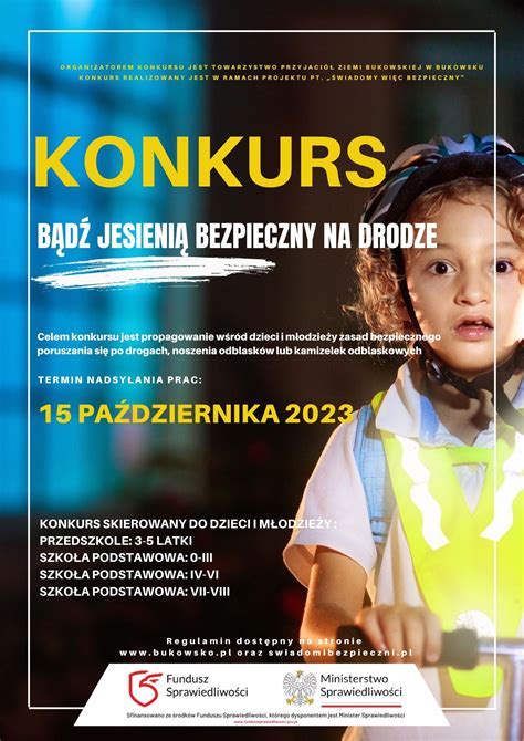 Urząd Gminy Bukowsko Bądź jesienią bezpieczny na drodze konkurs dla