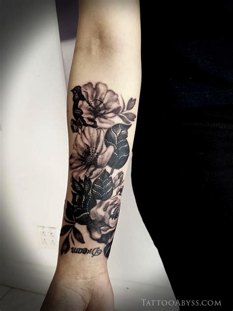 Flower Cover Up Tattoos Before And After