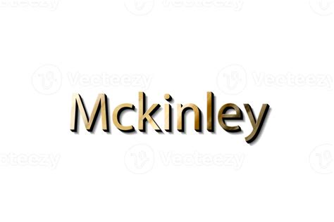 Mckinley Name 3d 15733137 Png