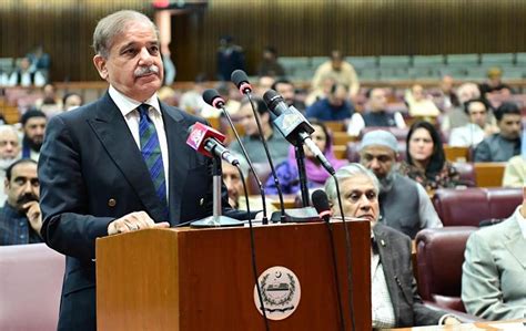 Prime Minister Muhammad Shehbaz Sharif Addresses The National Assembly