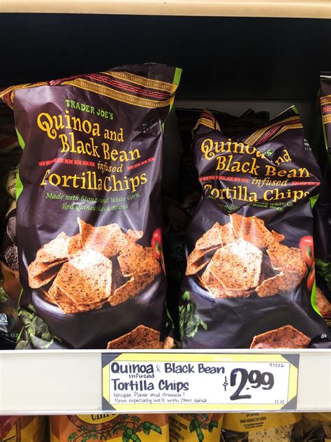 Quinoa and Black Bean Infused Tortilla Chips ($3) | Healthiest Chips at Trader Joe's | POPSUGAR ...