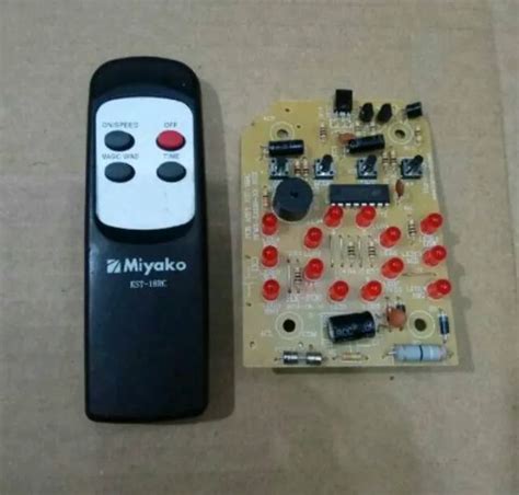 Modul Atau Pcb Dan Remot Kipas Angin Miyako Tipe Kst Rc Asli