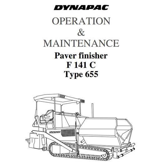 Dynapac F141C Operation Maintenance Manual PDF