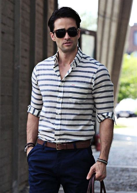 Horizontal Stripes For Men Famous Outfits