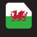 Welsh flag sticker symbol | Free SVG