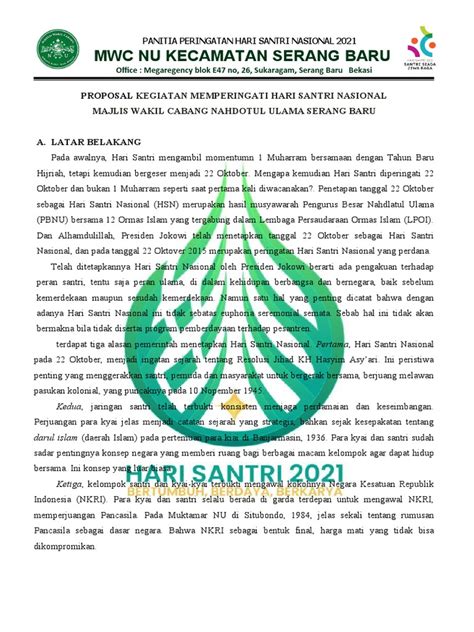 Proposal Hari Santri Pdf