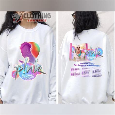 Pink Summer Carnival 2023 Tour Usa Merch Never Gonna Dance Again Pink Shirt Pink Tour Dates