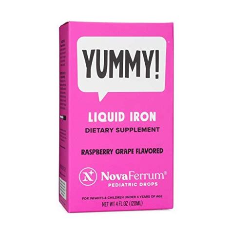 Novaferrum Yummy Pediatric Drops Liquid Iron Supplement For Infants