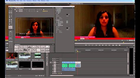 Adobe Premiere Pro Cc Editing A Tv Television News Story Pt03 Titles Youtube