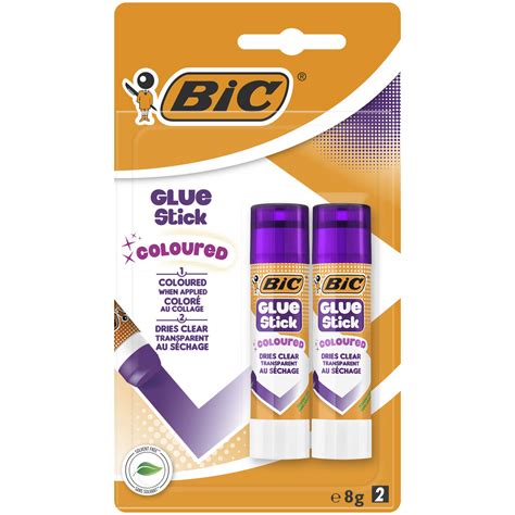 Klej BIC Coloured Glue Stick 8 G 2 Sztuki BIC Sklep EMPIK