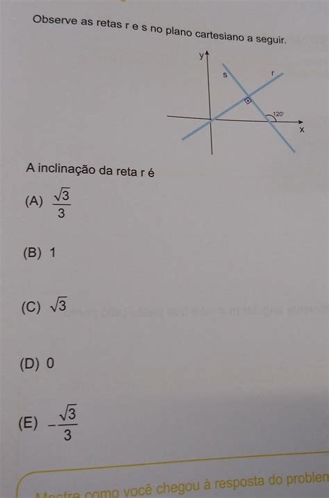 Observe As Retas Res No Plano Cartesiano A Seguir Br