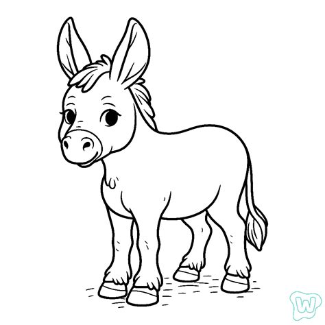 Burros Para Colorir - 43 Burro para colorir - Desenhos em PDF Grátis para Imprimir