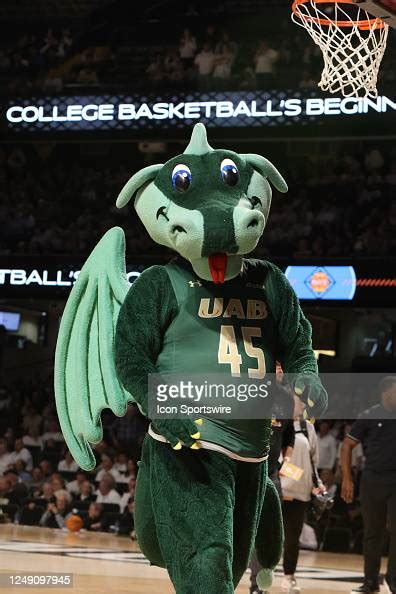 The UAB Blazers mascot during a quarterfinal round game of the... News ...