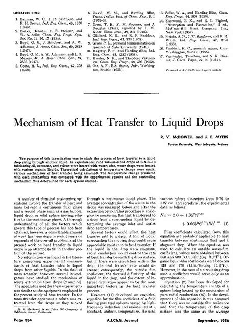 PDF Mechanism Of Heat Transfer To Liquid Drops DOKUMEN TIPS