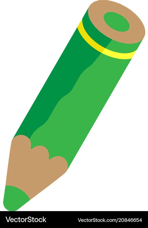 Green pencil Royalty Free Vector Image - VectorStock