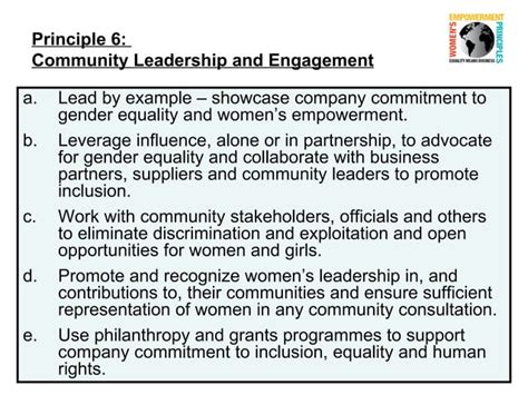 Womens Empowerment Principles Unifem Ppt