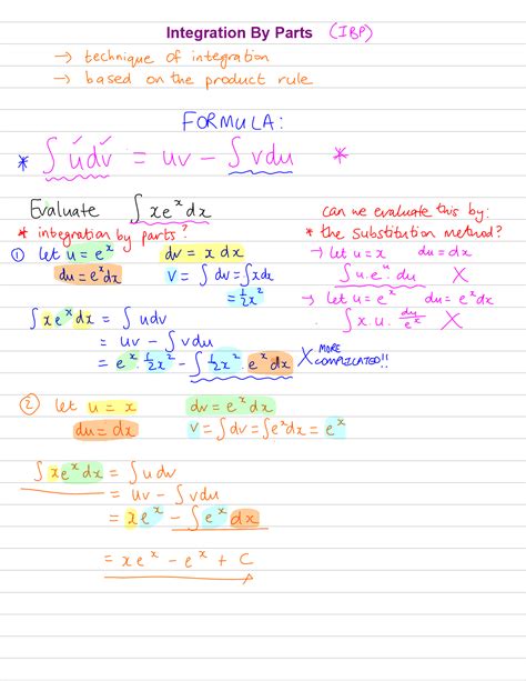 Integration Formulas For Uv