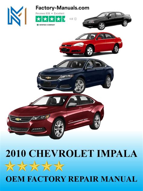 2010 Chevrolet Impala Repair Manual Oem Factory Repair Manual