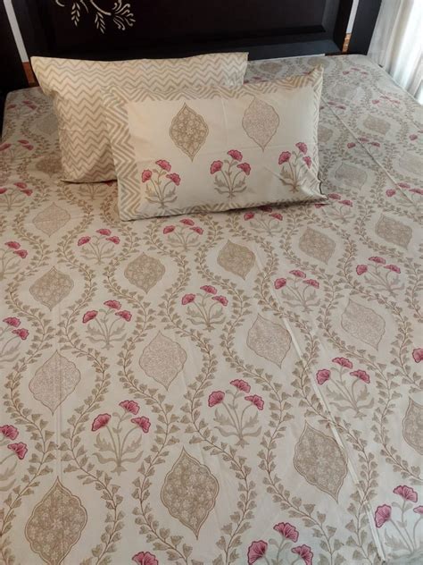 MULTY Double Cotton Hand Block Print Bed Sheets At 1600 Piece In