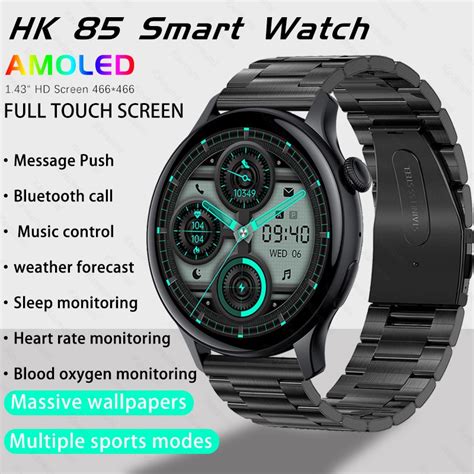 Reloj Inteligente AMOLED Para Hombre Y Mujer Pulsera Deportiva