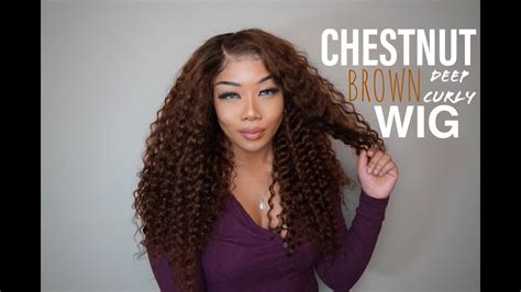 Ombre Chestnut Brown Wig Deep Curl Hot Beauty Hair Youtube