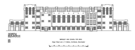 High School For Girls Huddersfield Road Barnsley Architectural