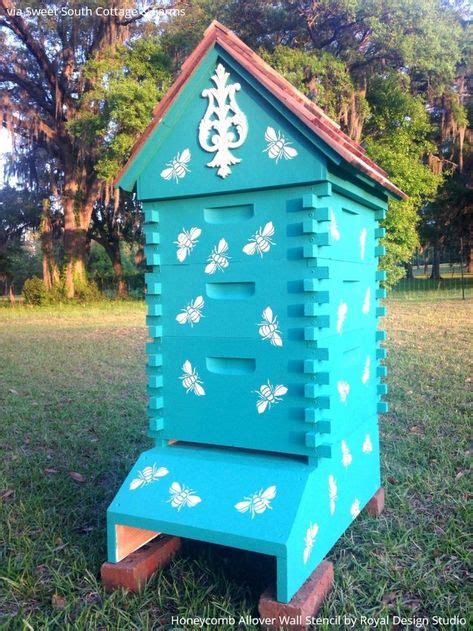 7 Best Beehive painting ideas images | Bee boxes, Bee keeping, Bee hives boxes