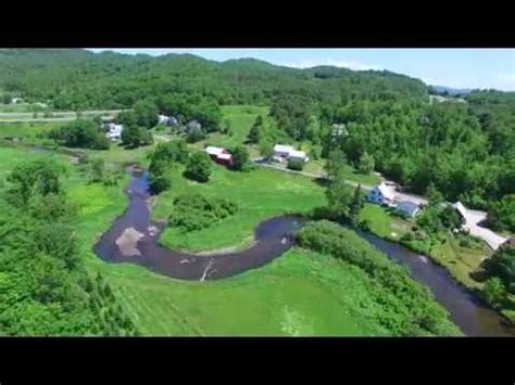 Aerial Drone Video of Barnet VT - Connecticut River - Green Mountain ...