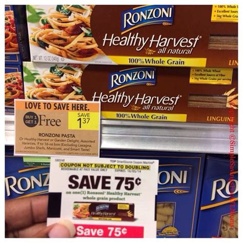 $0.07 MM Ronzoni Healthy Harvest Pasta ~ Publix!