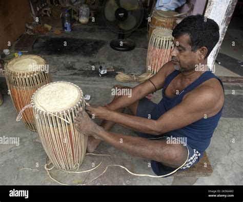 Artisan Making Traditional Dhol Drum Ahead Of Rongali Bihu Festival