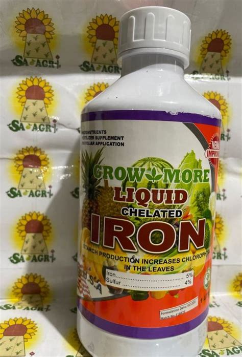 LIQUID CHELATED IRON FERTILIZER 1 LITER GROW MORE Lazada PH