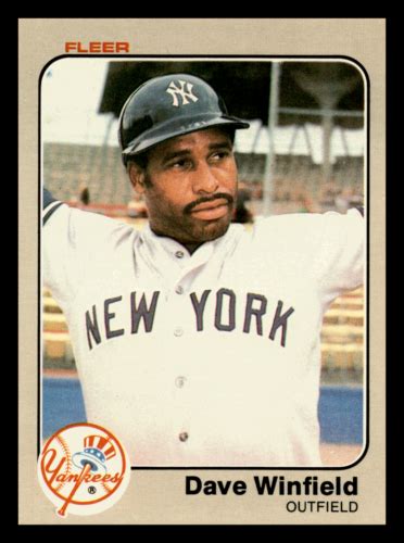 Fleer Dave Winfield Hof New York Yankees Nm Mint Ebay