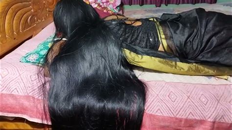 Real Black And Long Hair Play For Slipped Time Thick And Silky Long