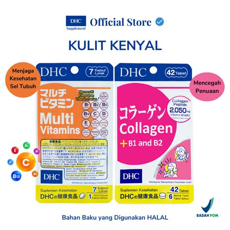 Jual Paket Bundling DHC Multi Vitamins Dan DHC Collagen B1 And B2