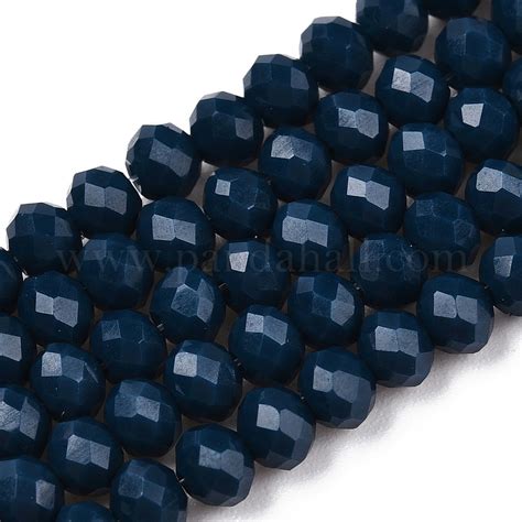 Wholesale Opaque Solid Color Glass Beads Strands Pandahall