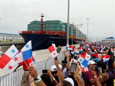 Un Buque Chino Inicia El Tránsito Inaugural De Ampliación Del Canal De