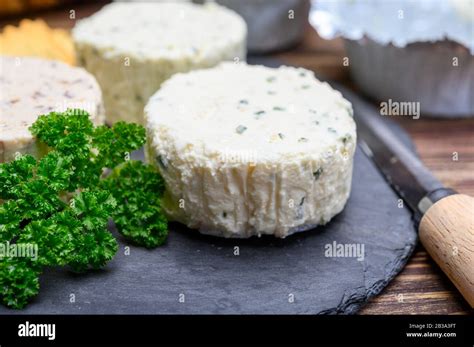 Fresh Homemade Spread Cream Cheese With Herbs Garlic Chives And