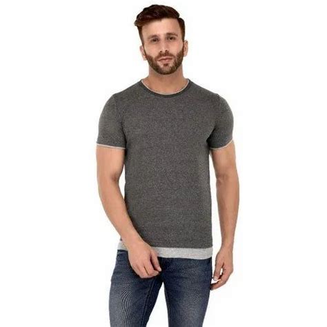 Hosiery Sinker Men Half Sleeve T Shirt Size S Xxl At Rs 150 In New Delhi