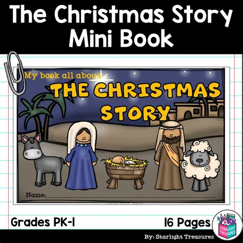 The Christmas Story Mini Book for Early Readers - Nativity Story, Birth ...