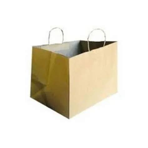 Plain Brown Sweet Box Kraft Paper Bag Capacity 1 5 Kg For Shopping