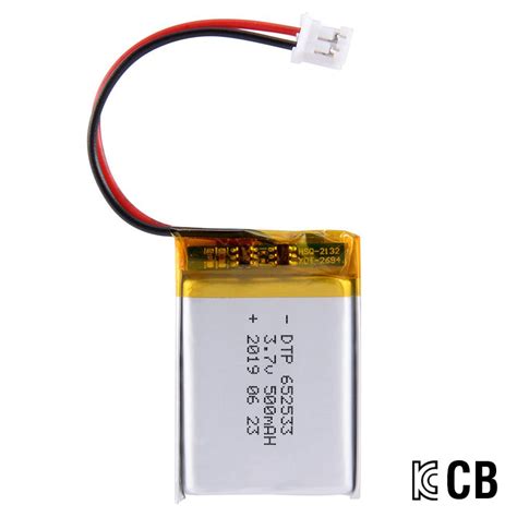 Kc Ce Rohs Dtp Mah V Li Ion Polymer Battery Lipo Battery