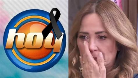 Luto En Hoy Dan Inesperada Noticia A Andrea Legarreta Y Rompe En