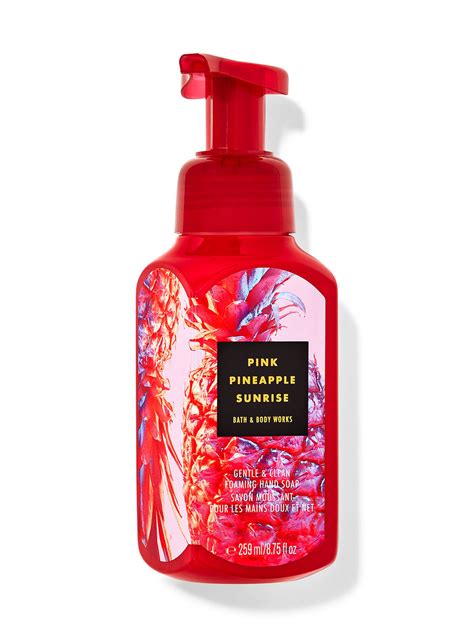 Pink Pineapple Sunrise Gentle And Clean Foaming Hand Soap Bath And Body Works