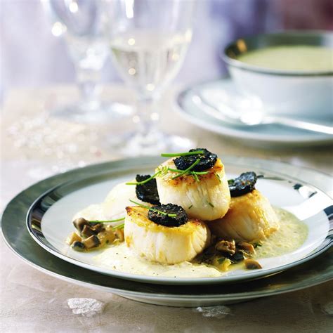 Recette Coquilles Saint Jacques Aux Truffes Marie Claire