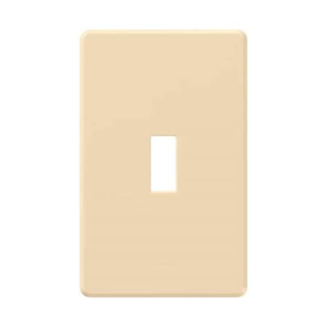 Lutron Fassada 1 Gang Toggle Switch Cover Plate For Dimmers And Switches Ivory Fw 1 Iv Fw 1