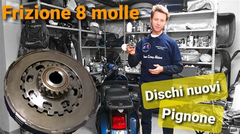 Vespa Tutorial FRIZIONE 8 Molle Come Sostituire DISCHI E PIGNONE