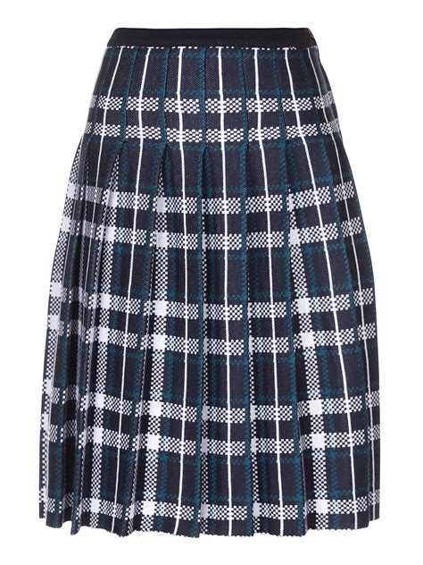 Knee Length Skirts And Midi Charlott Tartan Pleated Skirt 588719