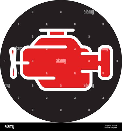 Symbol Of Internal Combustion Engine Simple Thin Line Vector Stock Vector Image And Art Alamy