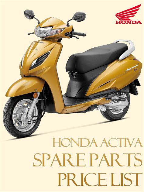 Honda Activa 6g Body Parts Name List With Images Wholesale Prices